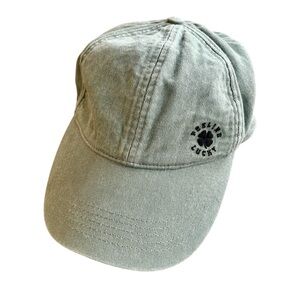 Lucky Brand Feeling Lucky Olive Green Baseball Cap Cotton Hat OS